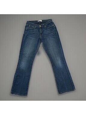 Levi Straus Signature Curvy Boot Cut Stretch Dark Denim 12 L